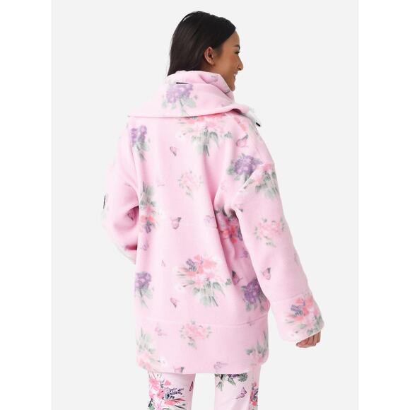 Bogner Fire + Ice x LoveShackFancy Phili Oversized Fleece Jacket pink size M - Picture 10 of 12